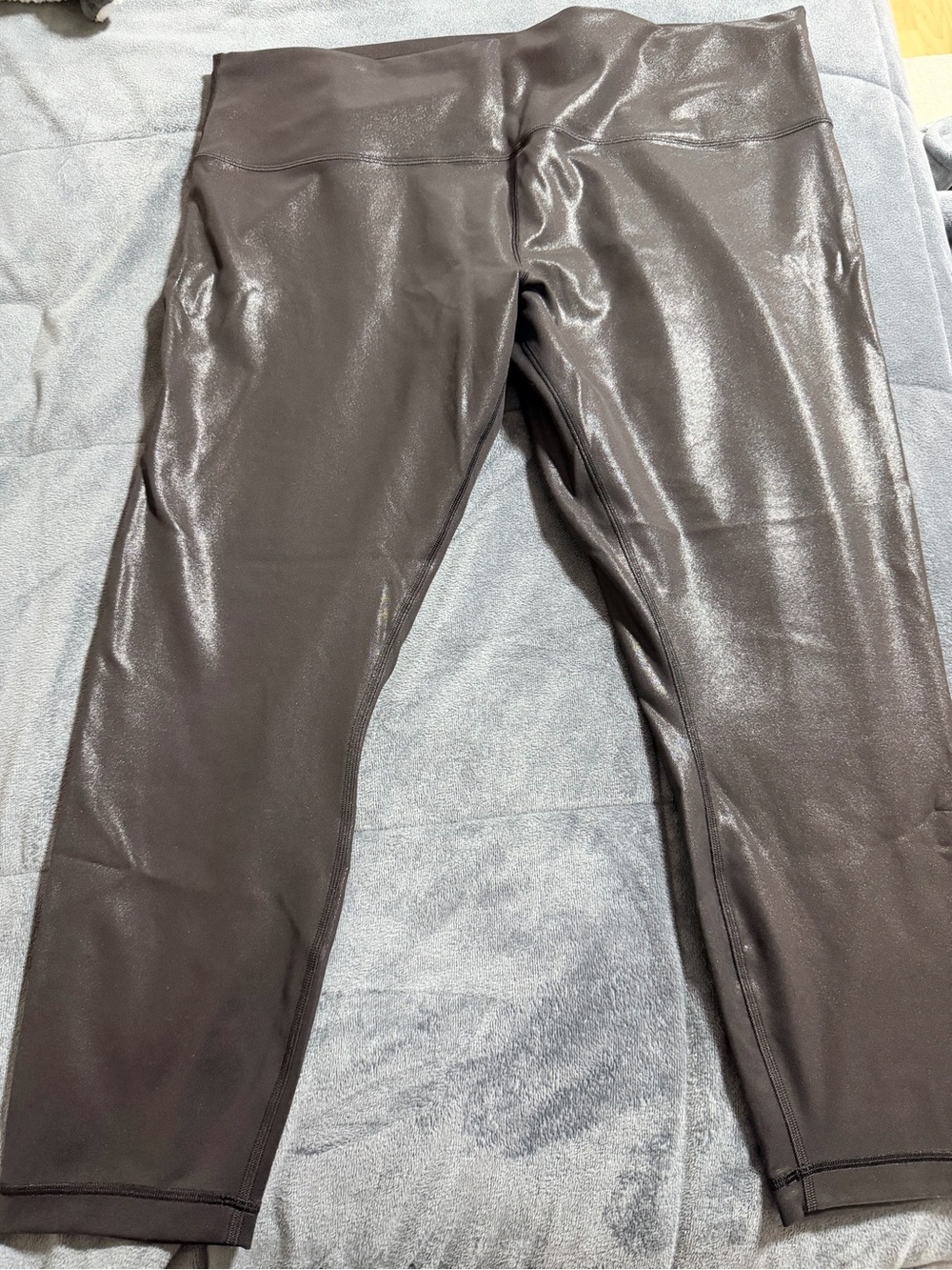 Wunder Train High-Rise Tight 25” Foil - Size 20 (Radiate Foil Print Black) women